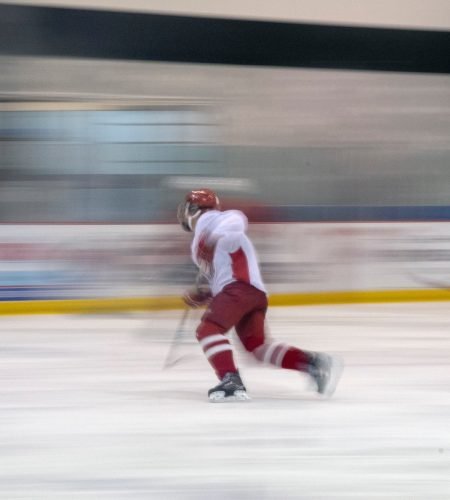Hockey Player in Motion